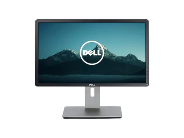 Écran reconditionné Dell P2214HB 22 pouces Full HD, pied réglable en hauteur et rotation, connectique VGA DVI DisplayPort.